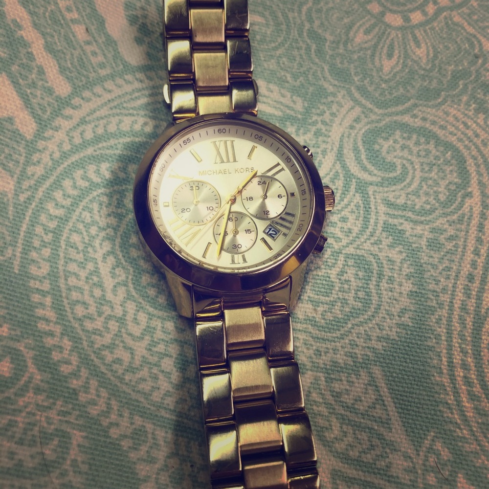 Michael Kors Runway Gold Chronograph Women's Watch